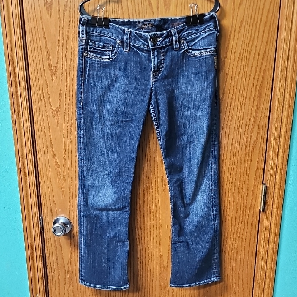 Silver Jeans Medium Blue Ankle Jeans